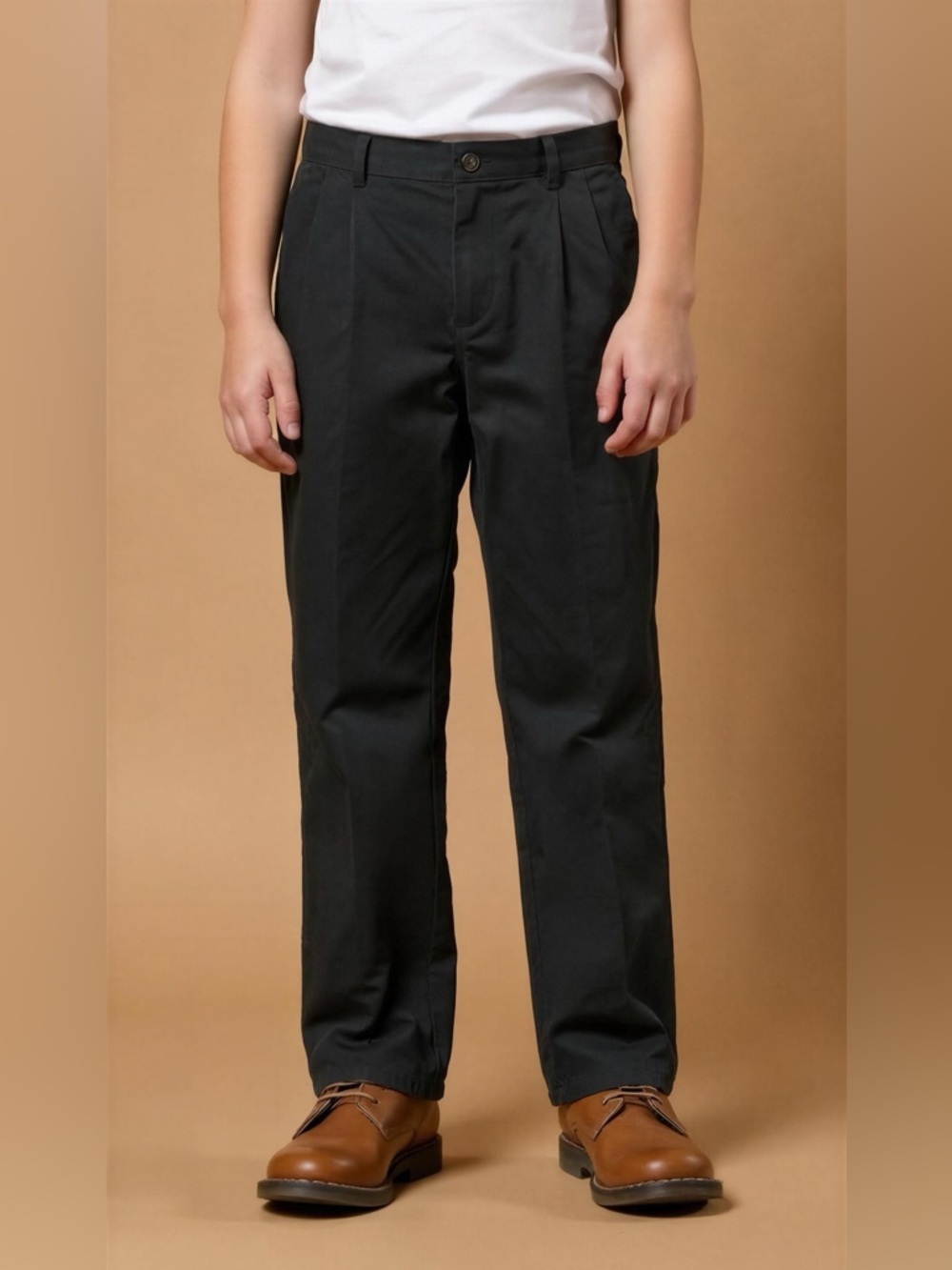Chaps Boys Black Dress Pants Size 12 Husky